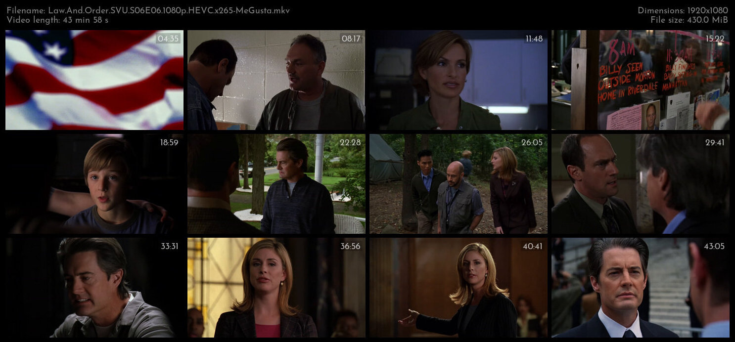 Law And Order SVU S06E06 1080p HEVC x265 MeGusta TGx