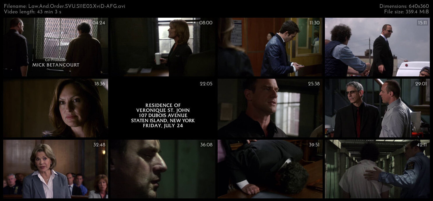 Law And Order SVU S11E03 XviD AFG TGx