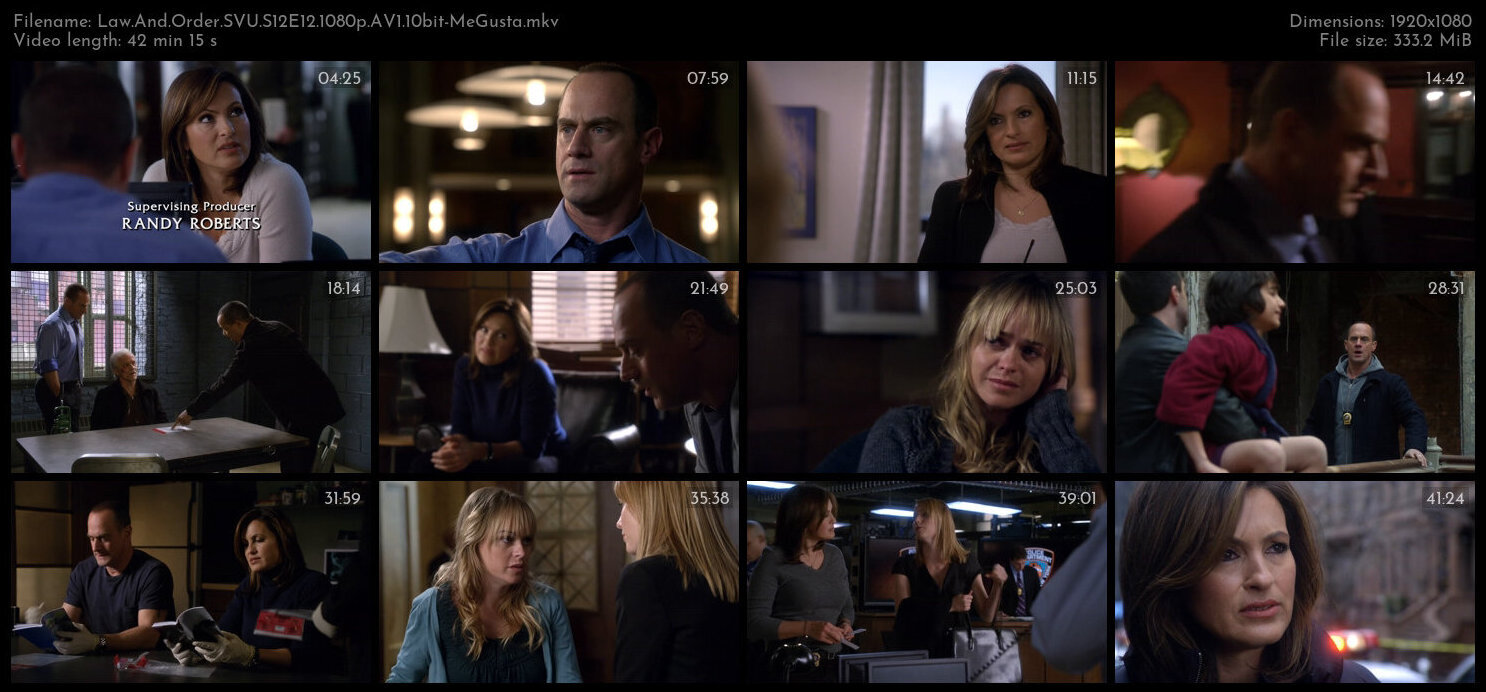 Law And Order SVU S12E12 1080p AV1 10bit MeGusta TGx