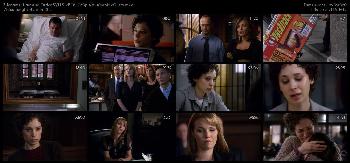 Law And Order SVU S12E06 1080p AV1 10bit MeGusta TGx