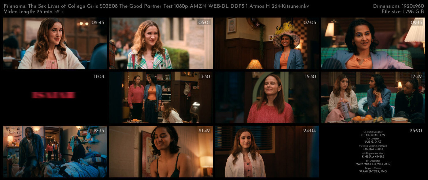 The Sex Lives of College Girls S03E08 The Good Partner Test 1080p AMZN WEB DL DDP5 1 Atmos H 264 Kit