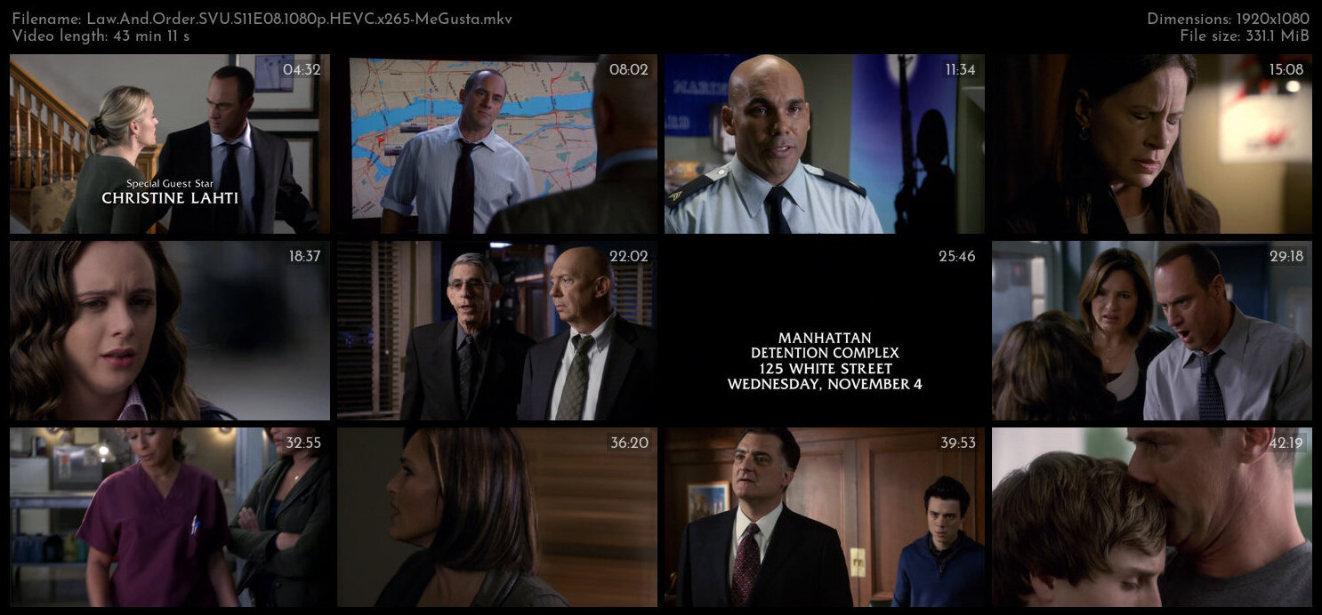 Law And Order SVU S11E08 1080p HEVC x265 MeGusta TGx