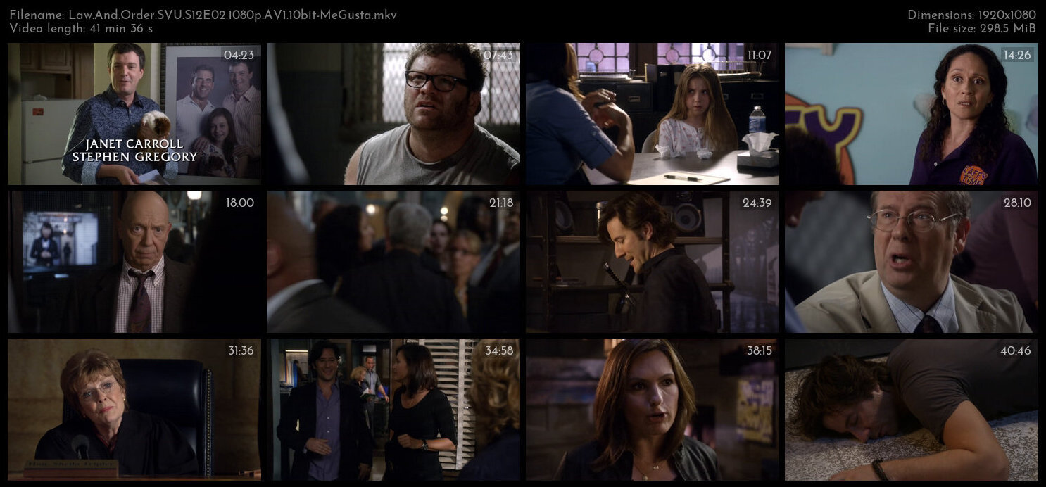 Law And Order SVU S12E02 1080p AV1 10bit MeGusta TGx