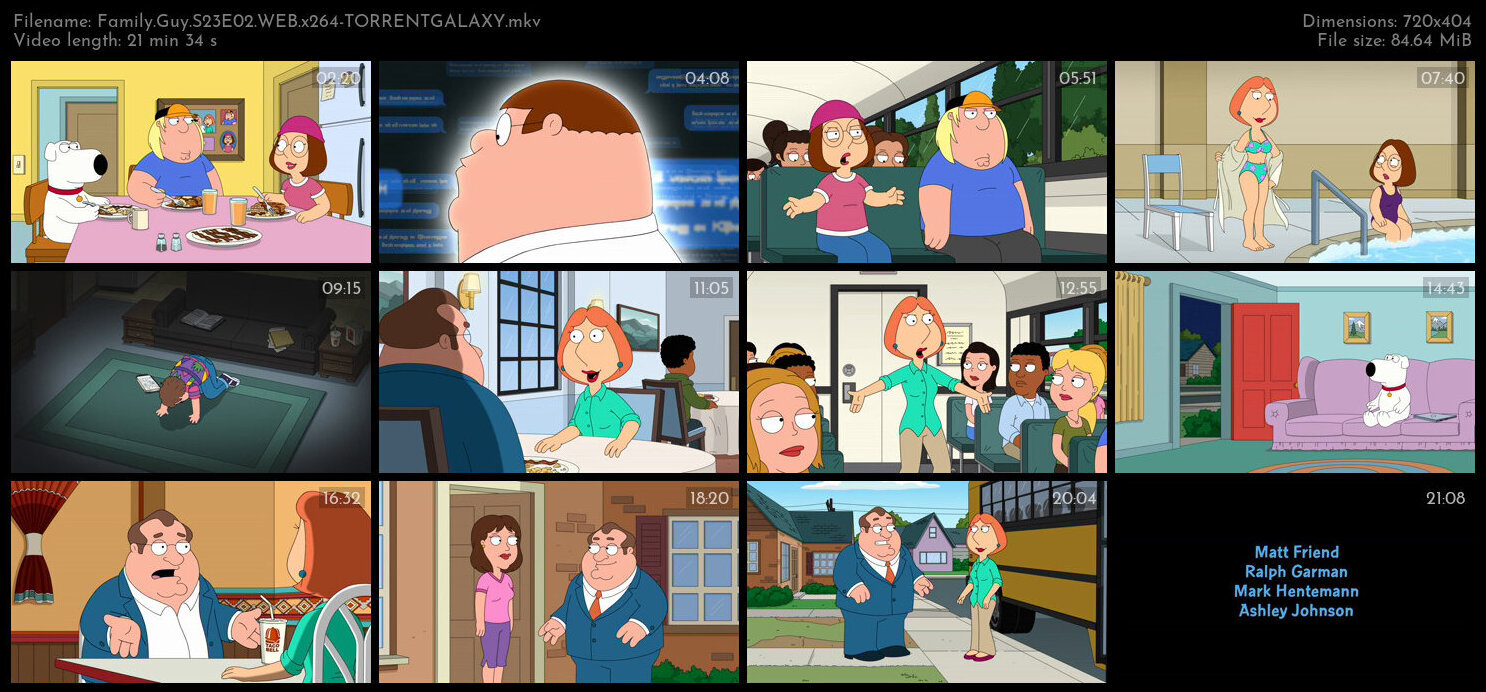 Family Guy S23E02 WEB x264 TORRENTGALAXY