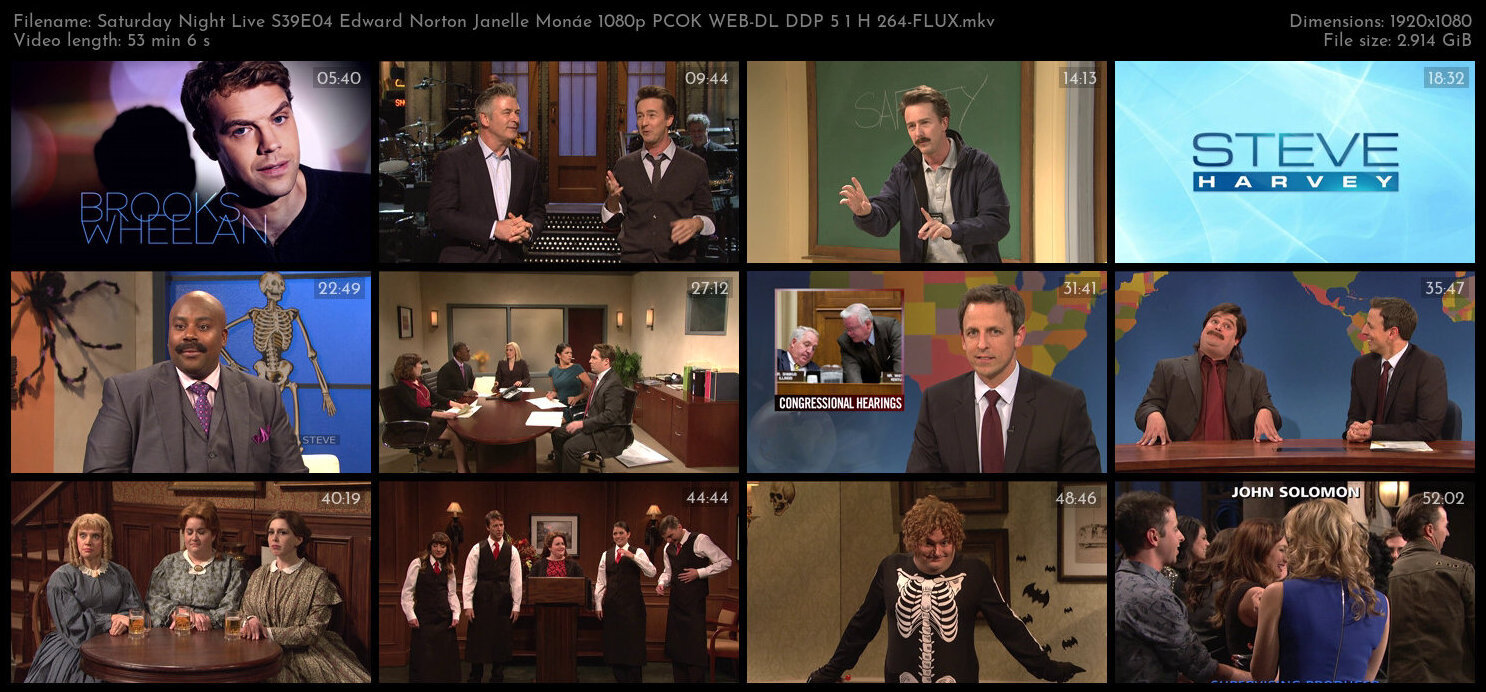 Saturday Night Live S39E04 Edward Norton Janelle Monáe 1080p PCOK WEB DL DDP 5 1 H 264 FLUX TGx