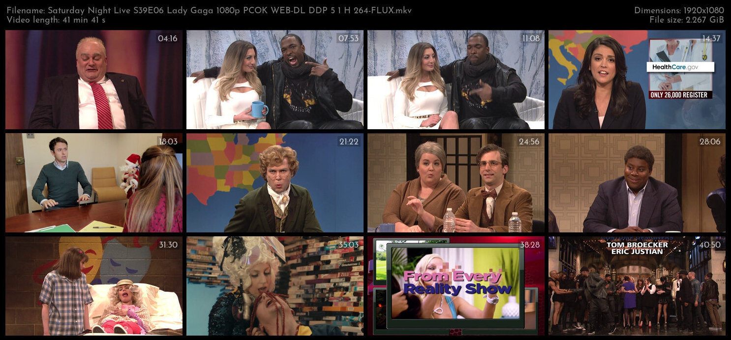 Saturday Night Live S39E06 Lady Gaga 1080p PCOK WEB DL DDP 5 1 H 264 FLUX TGx