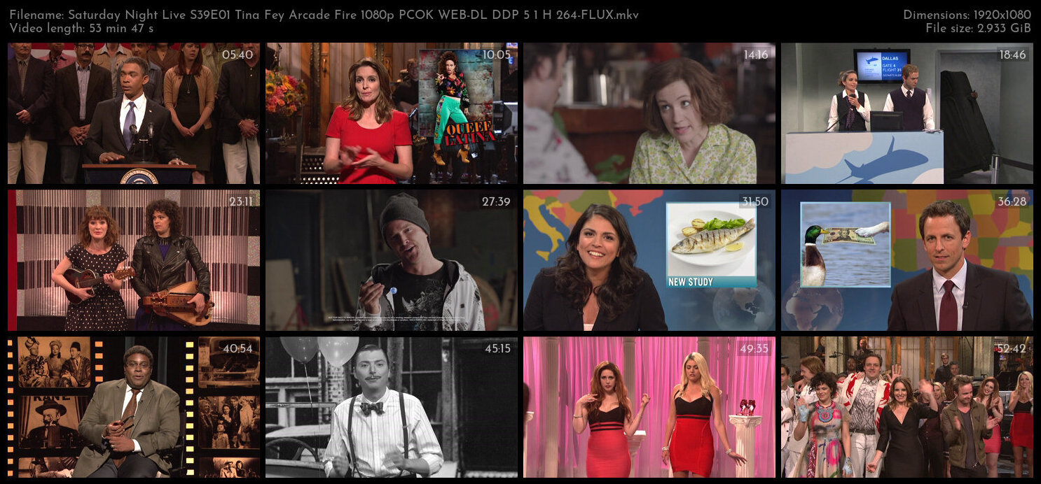 Saturday Night Live S39E01 Tina Fey Arcade Fire 1080p PCOK WEB DL DDP 5 1 H 264 FLUX TGx