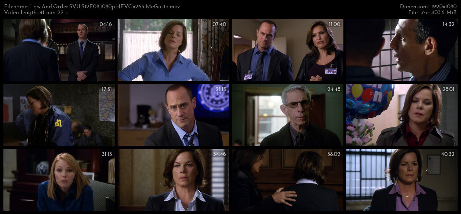 Law And Order SVU S12E08 1080p HEVC x265 MeGusta TGx