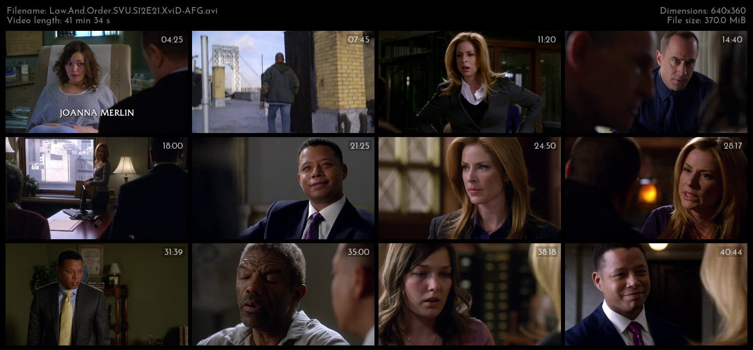 Law And Order SVU S12E21 XviD AFG TGx