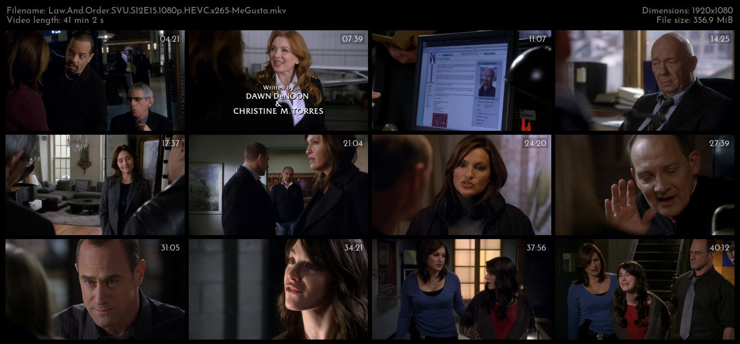 Law And Order SVU S12E15 1080p HEVC x265 MeGusta TGx