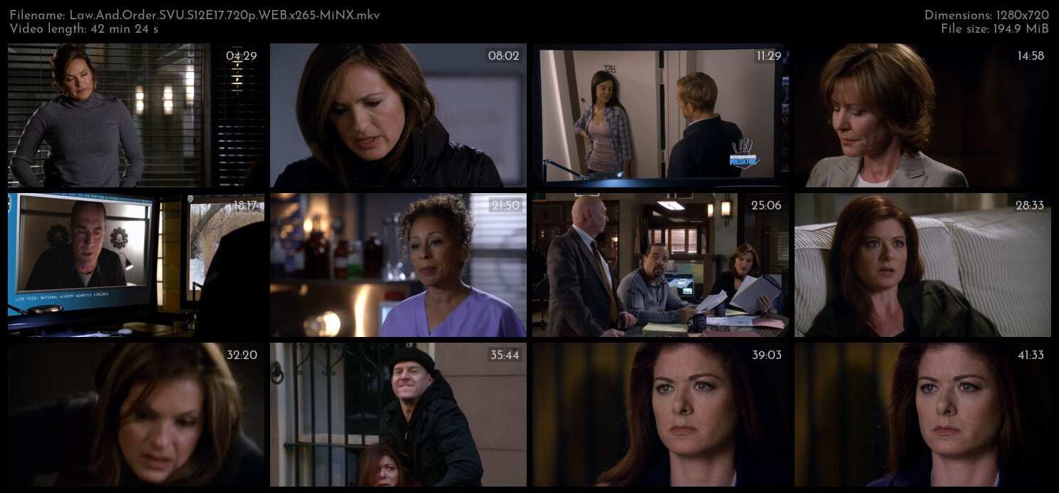 Law And Order SVU S12E17 720p WEB x265 MiNX TGx