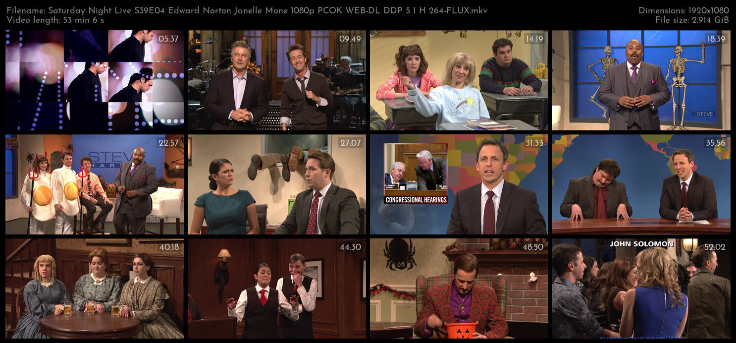 Saturday Night Live S39E04 Edward Norton Janelle Mone 1080p PCOK WEB DL DDP 5 1 H 264 FLUX TGx