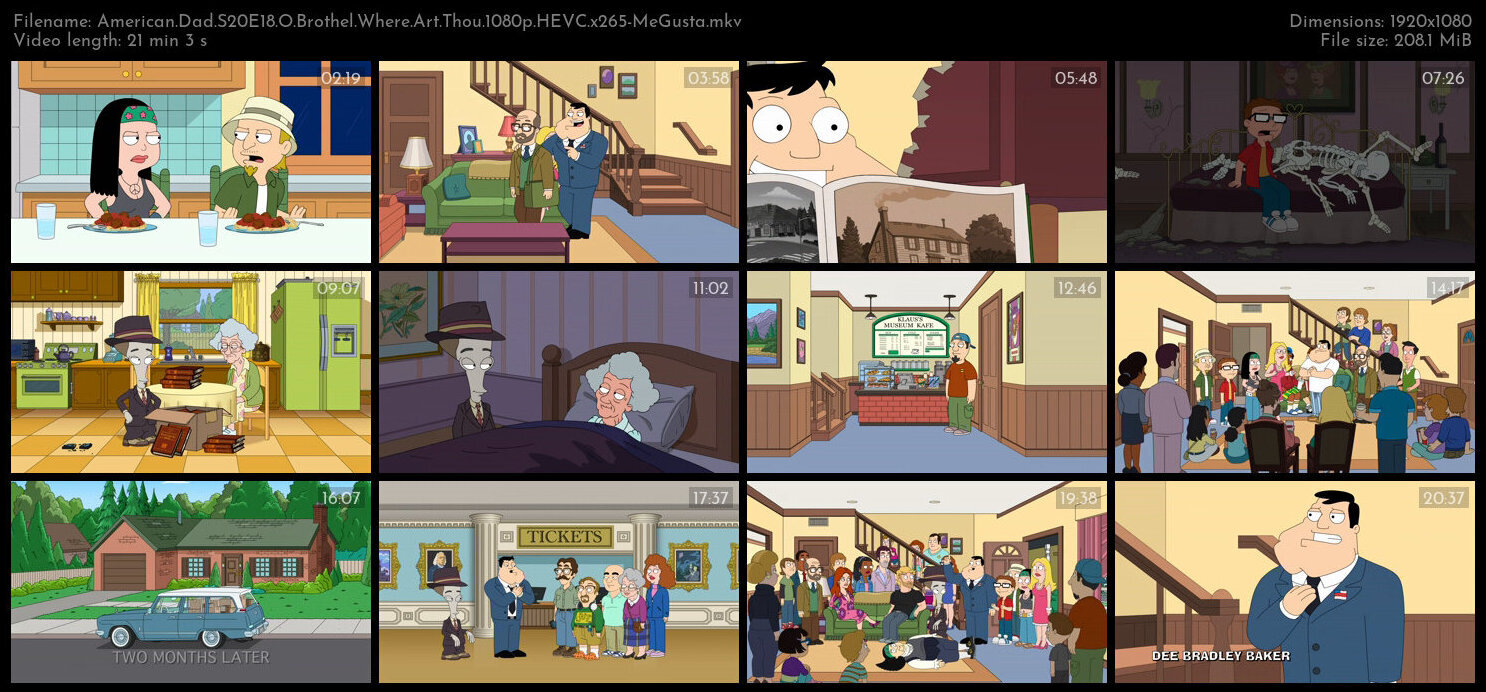 American Dad S20E18 O Brothel Where Art Thou 1080p HEVC x265 MeGusta TGx