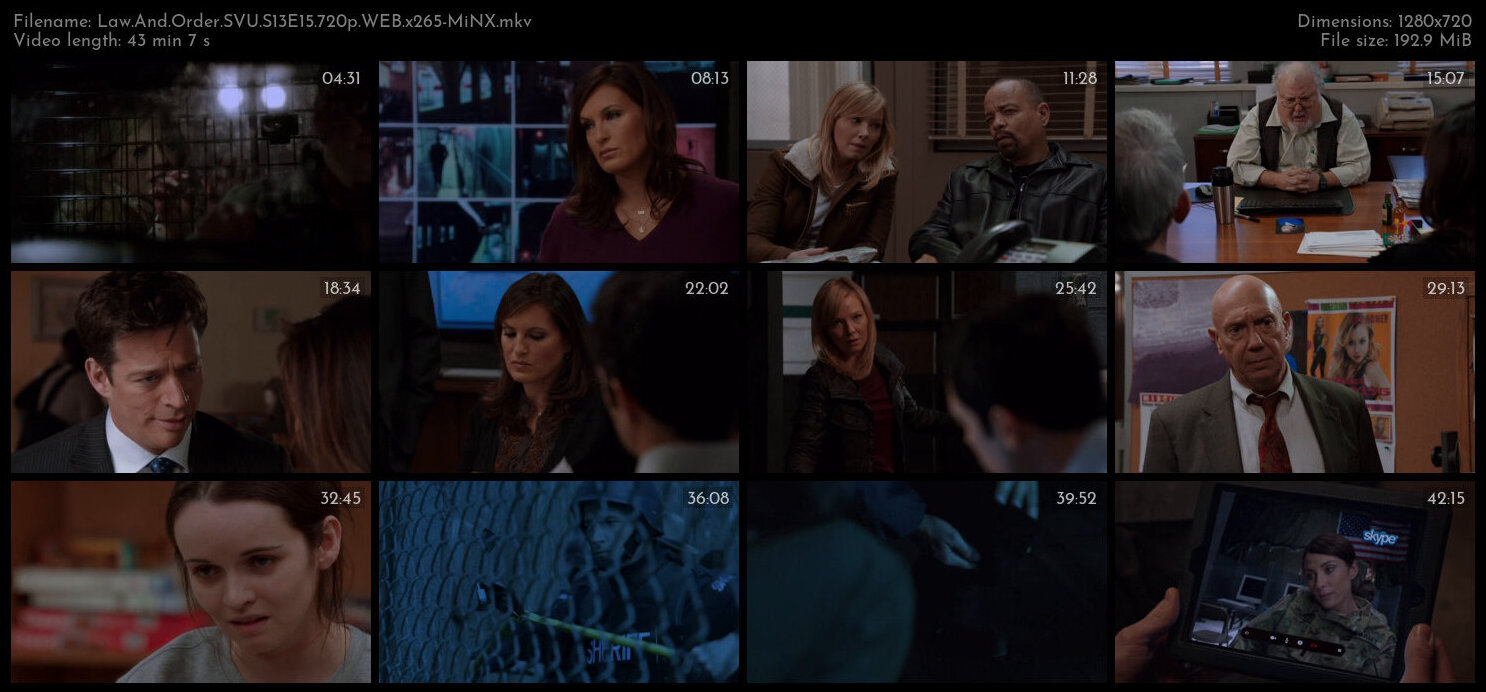 Law And Order SVU S13E15 720p WEB x265 MiNX TGx