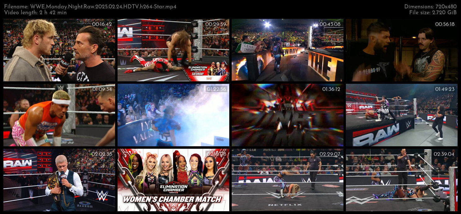 WWE Monday Night Raw 2025 02 24 HDTV h264 Star TGx