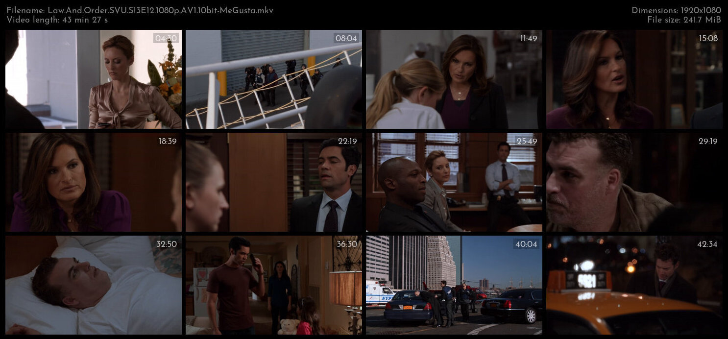 Law And Order SVU S13E12 1080p AV1 10bit MeGusta TGx