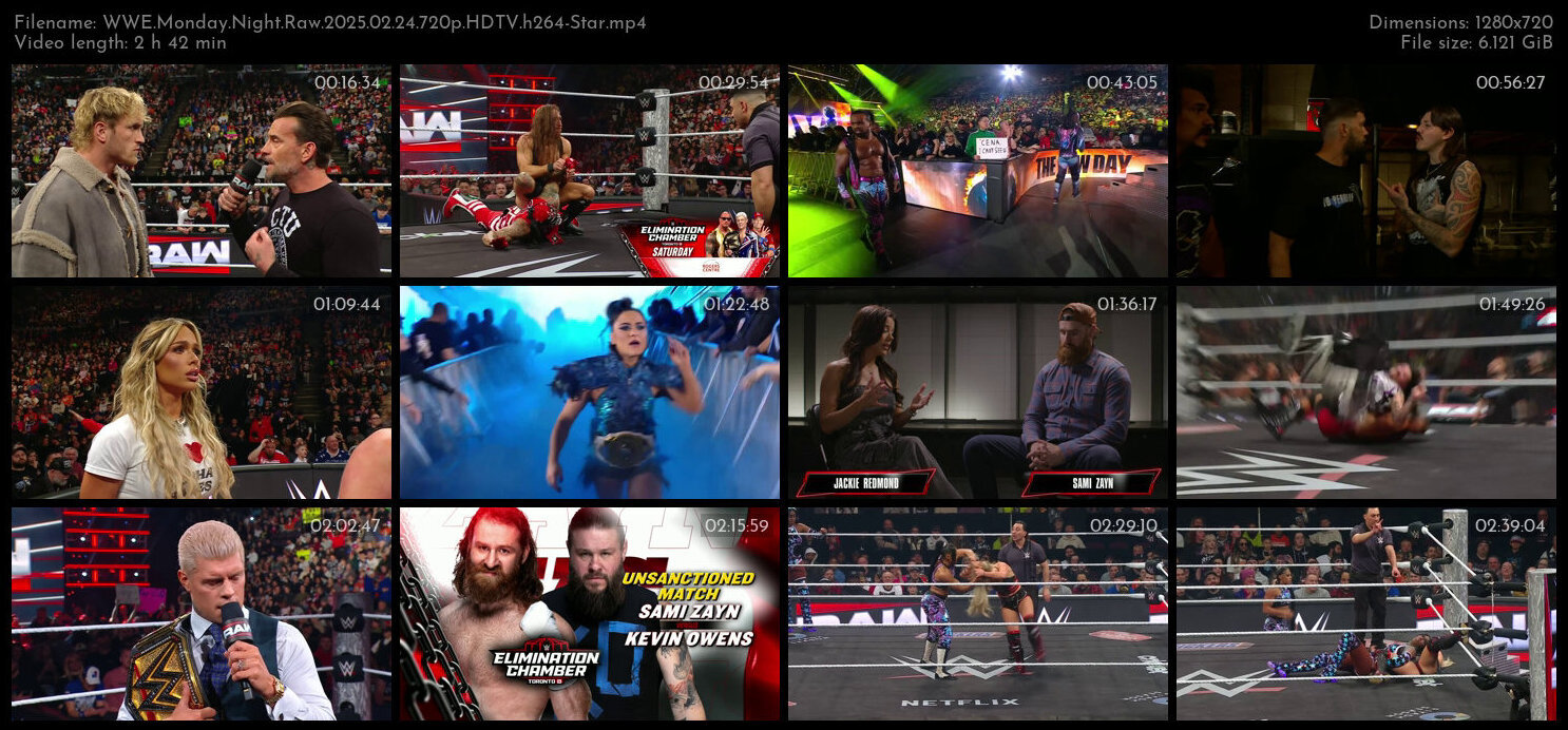 WWE Monday Night Raw 2025 02 24 720p HDTV h264 Star TGx