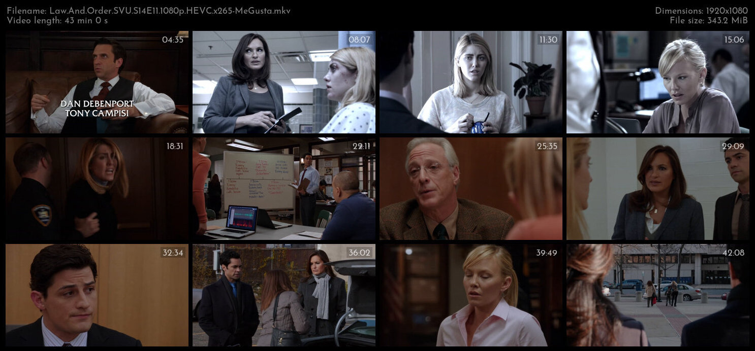 Law And Order SVU S14E11 1080p HEVC x265 MeGusta TGx