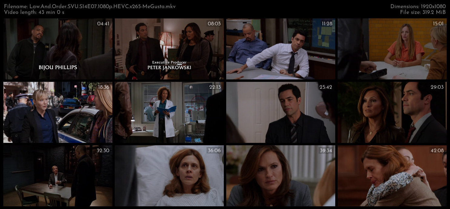 Law And Order SVU S14E07 1080p HEVC x265 MeGusta TGx