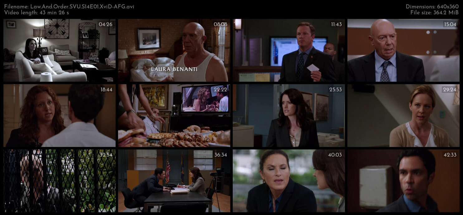 Law And Order SVU S14E01 XviD AFG TGx