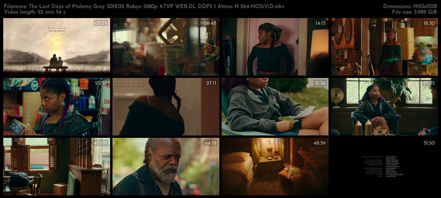 The Last Days of Ptolemy Grey S01E02 Robyn 1080p ATVP WEB DL DDP5 1 Atmos H 264 NOSiViD TGx