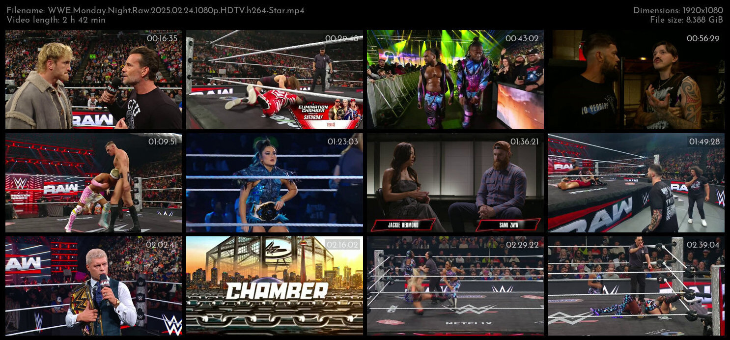 WWE Monday Night Raw 2025 02 24 1080p HDTV h264 Star TGx