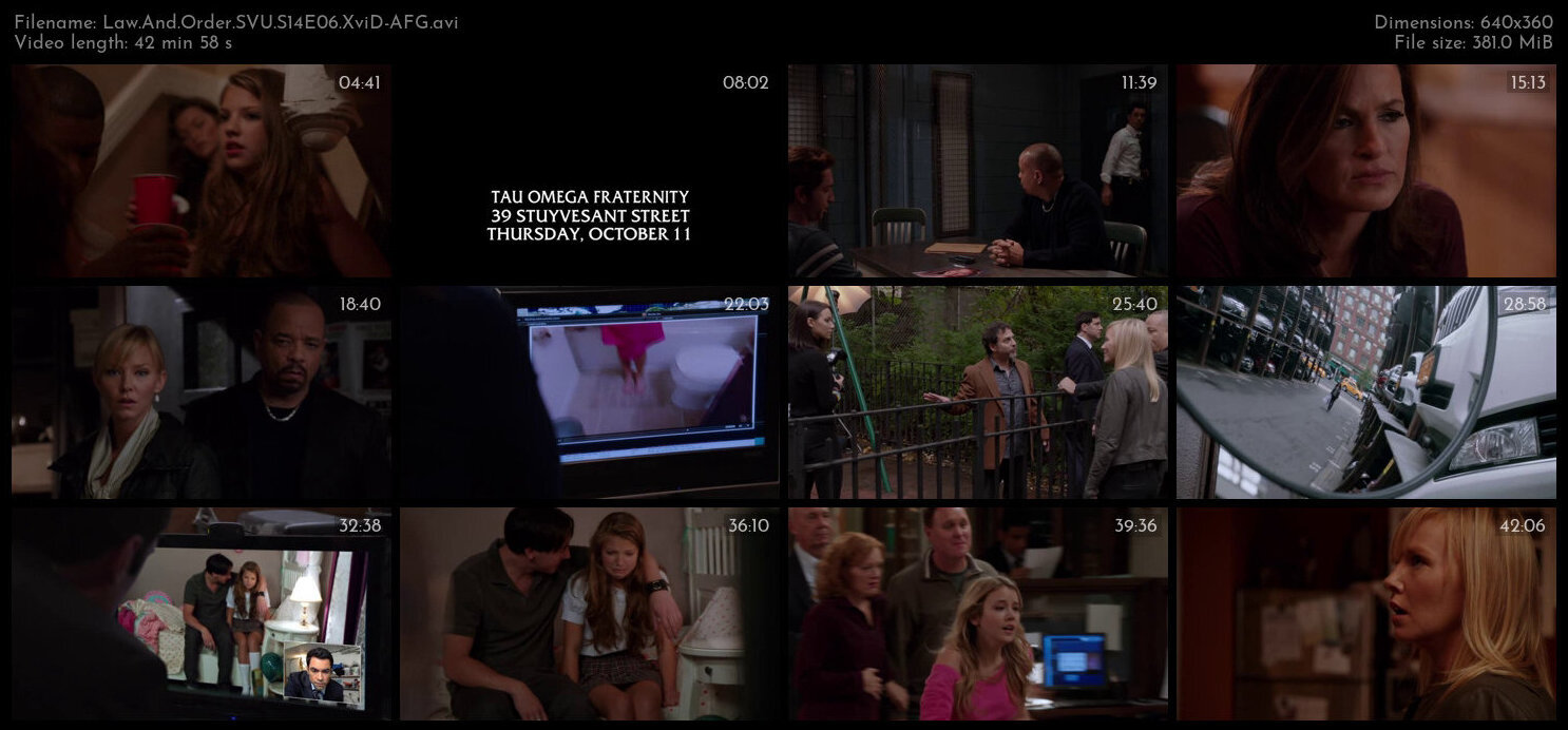 Law And Order SVU S14E06 XviD AFG TGx