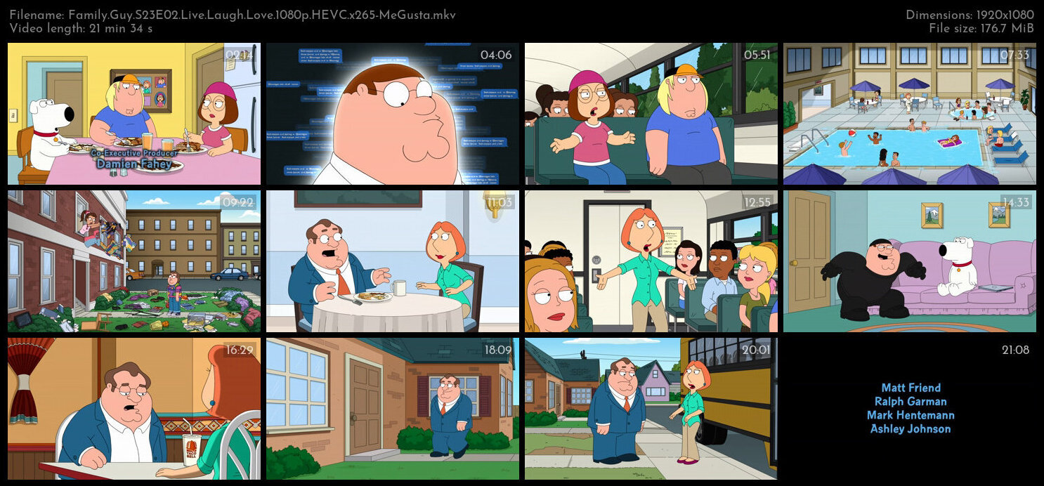 Family Guy S23E02 Live Laugh Love 1080p HEVC x265 MeGusta TGx