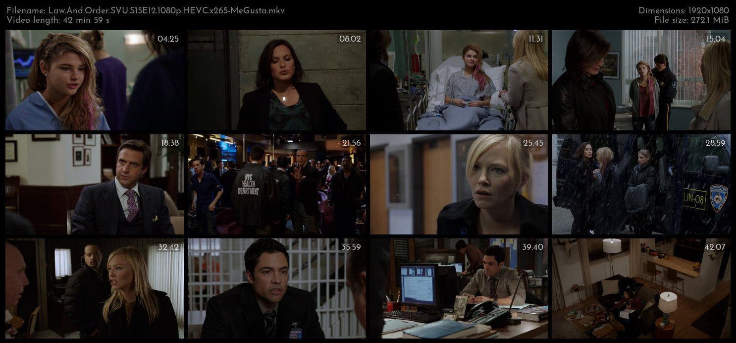 Law And Order SVU S15E12 1080p HEVC x265 MeGusta TGx