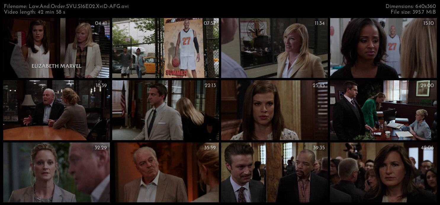 Law And Order SVU S16E02 XviD AFG TGx