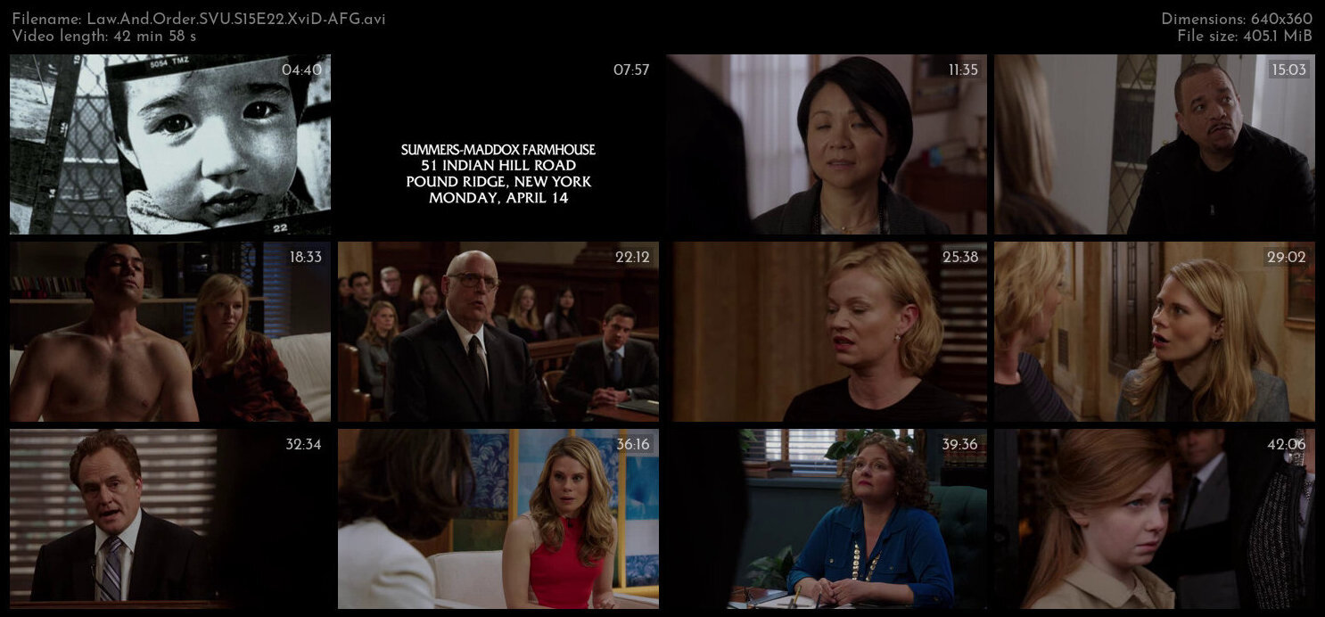 Law And Order SVU S15E22 XviD AFG TGx