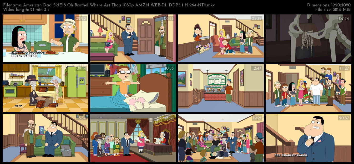 American Dad S21E18 Oh Brothel Where Art Thou 1080p AMZN WEB DL DDP5 1 H 264 NTb TGx