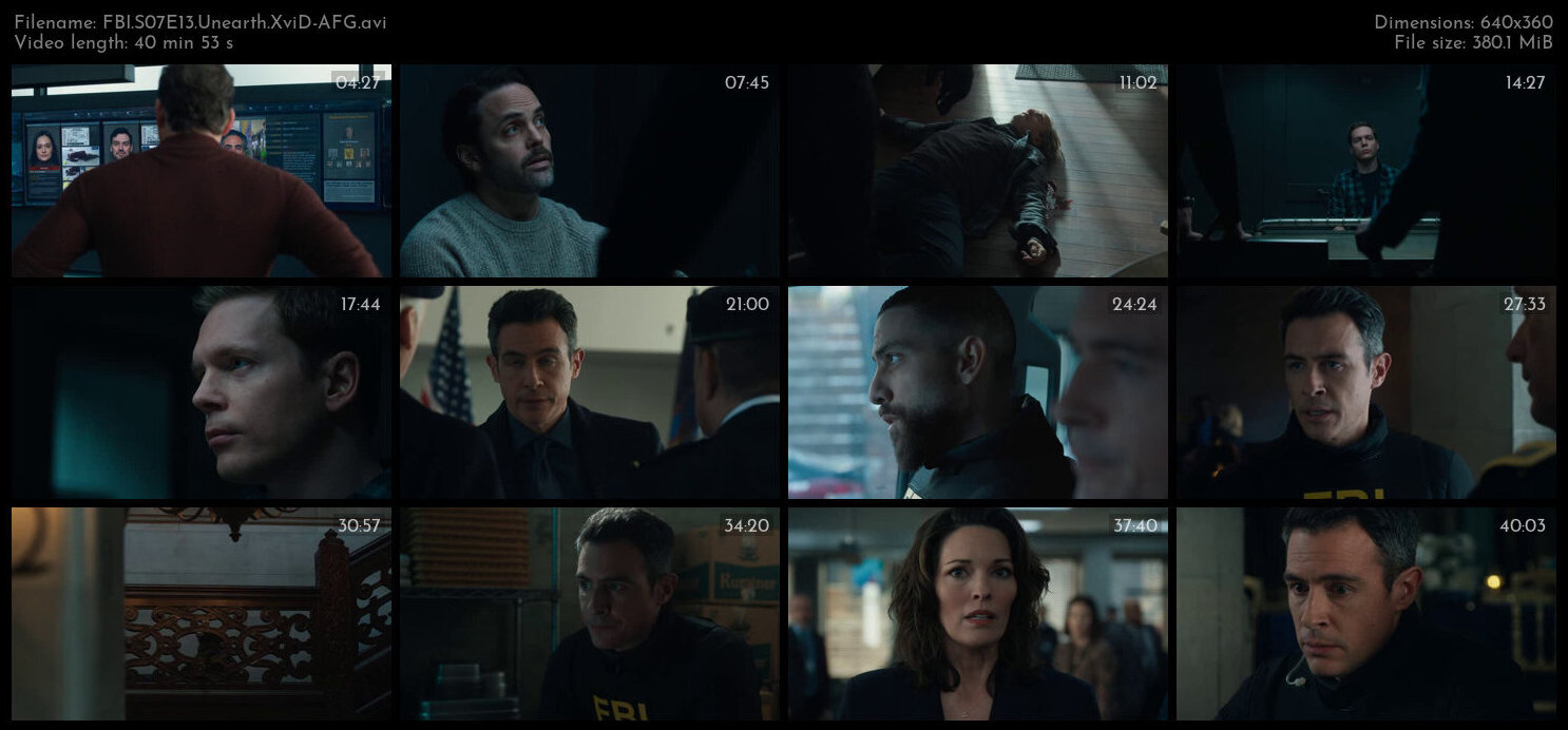 FBI S07E13 Unearth XviD AFG TGx