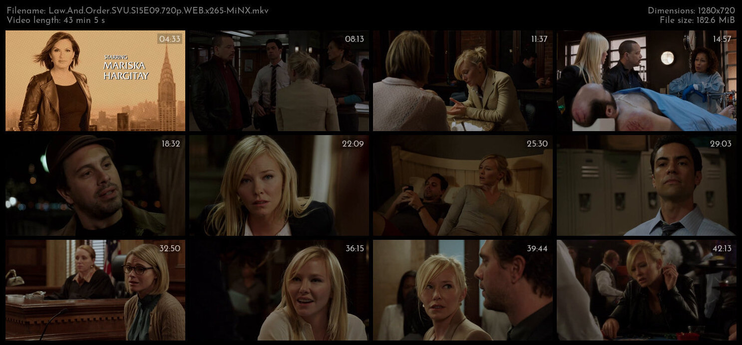 Law And Order SVU S15E09 720p WEB x265 MiNX TGx