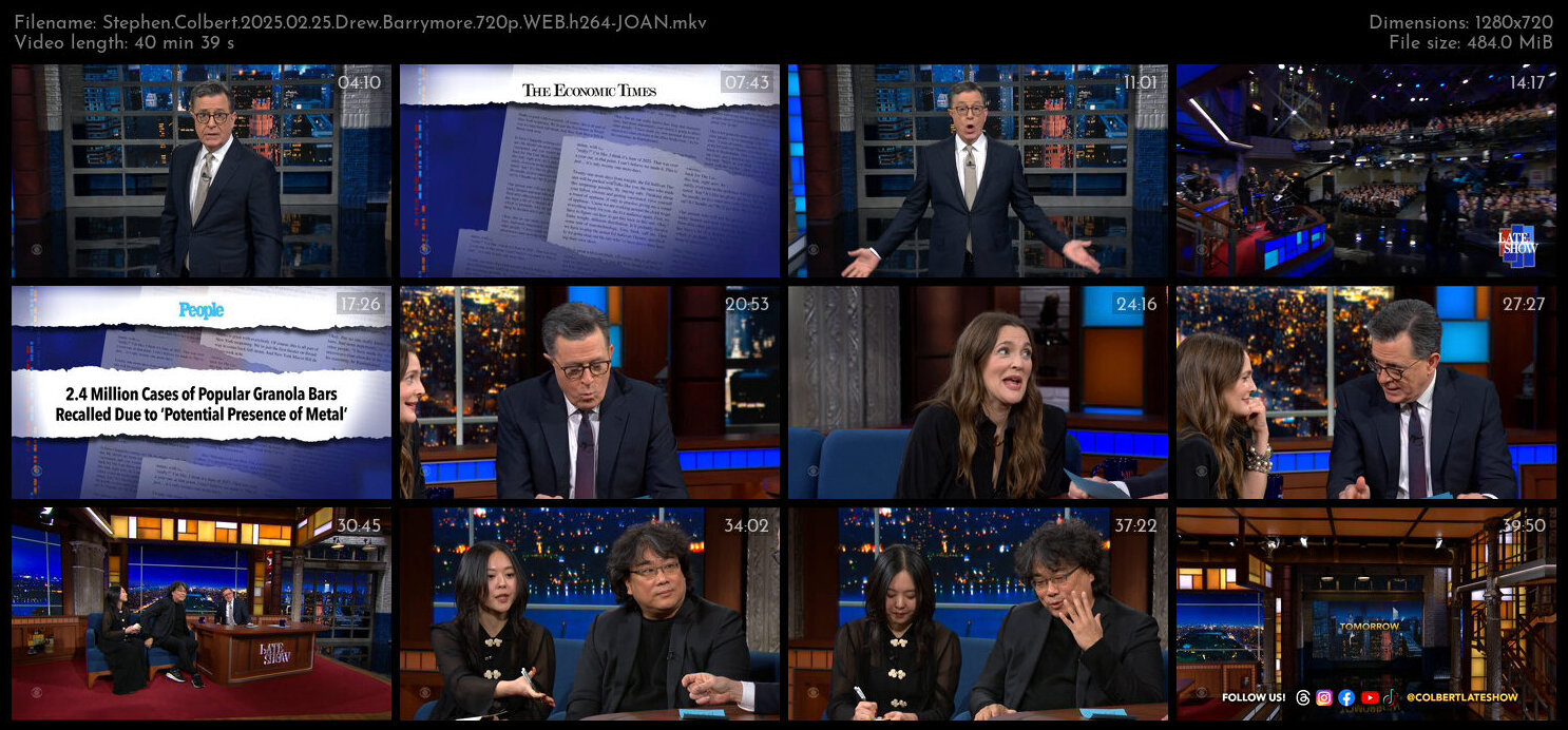 Stephen Colbert 2025 02 25 Drew Barrymore 720p WEB h264 JOAN TGx