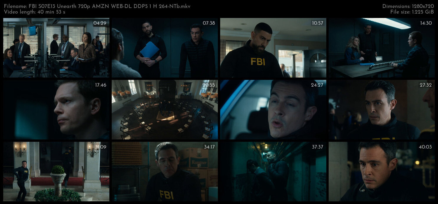 FBI S07E13 Unearth 720p AMZN WEB DL DDP5 1 H 264 NTb TGx