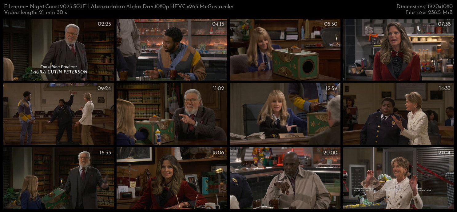 Night Court 2023 S03E11 Abracadabra Alaka Dan 1080p HEVC x265 MeGusta TGx