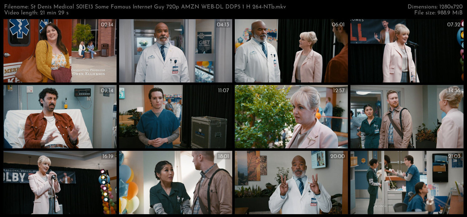 St Denis Medical S01E13 Some Famous Internet Guy 720p AMZN WEB DL DDP5 1 H 264 NTb TGx