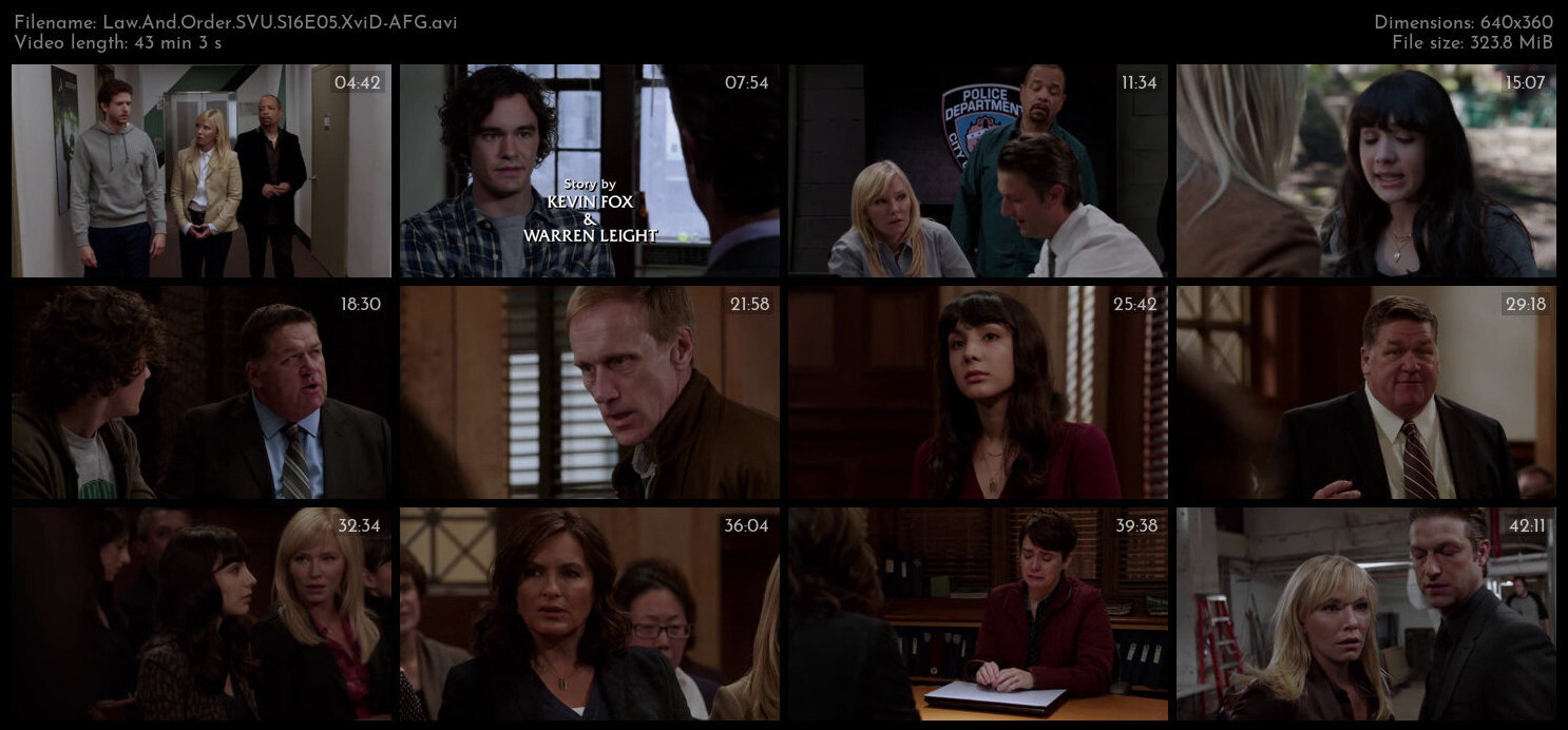 Law And Order SVU S16E05 XviD AFG TGx