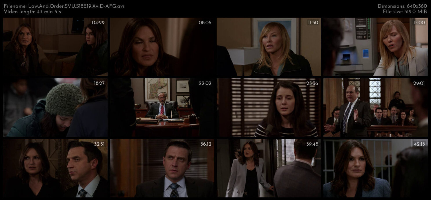 Law And Order SVU S18E19 XviD AFG TGx