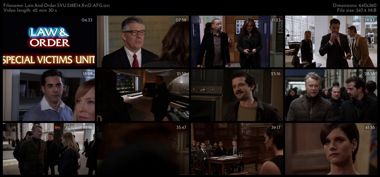 Law And Order SVU S18E14 XviD AFG TGx