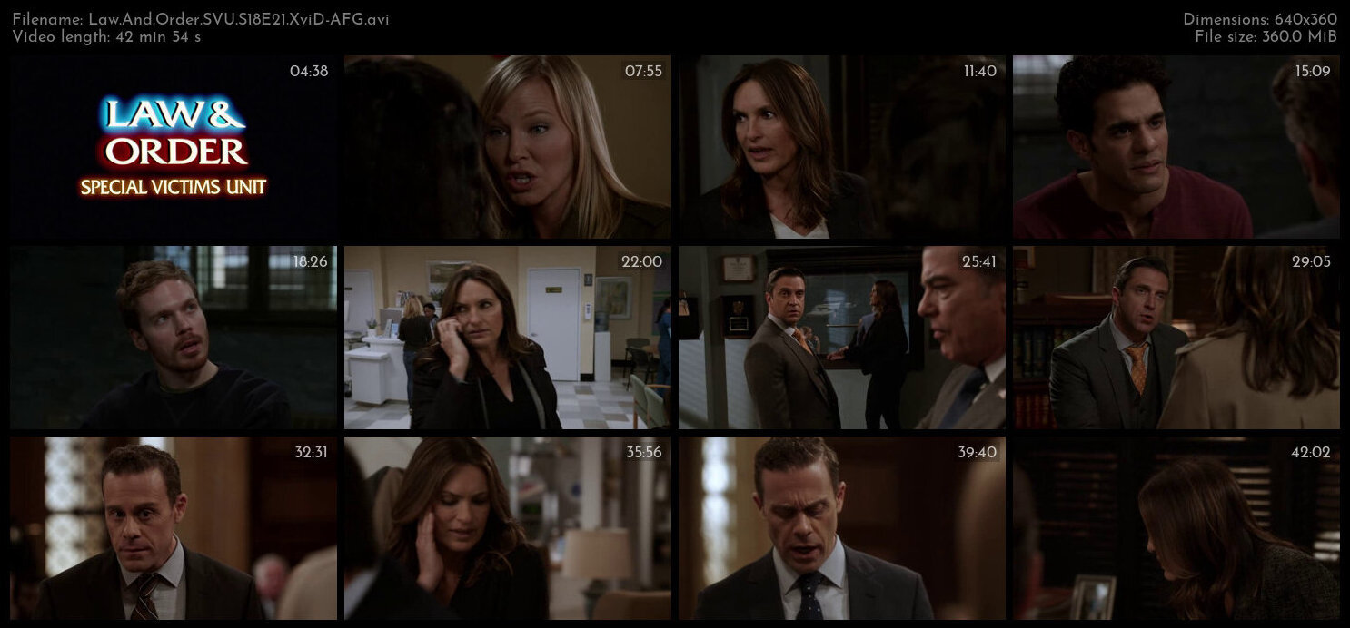 Law And Order SVU S18E21 XviD AFG TGx