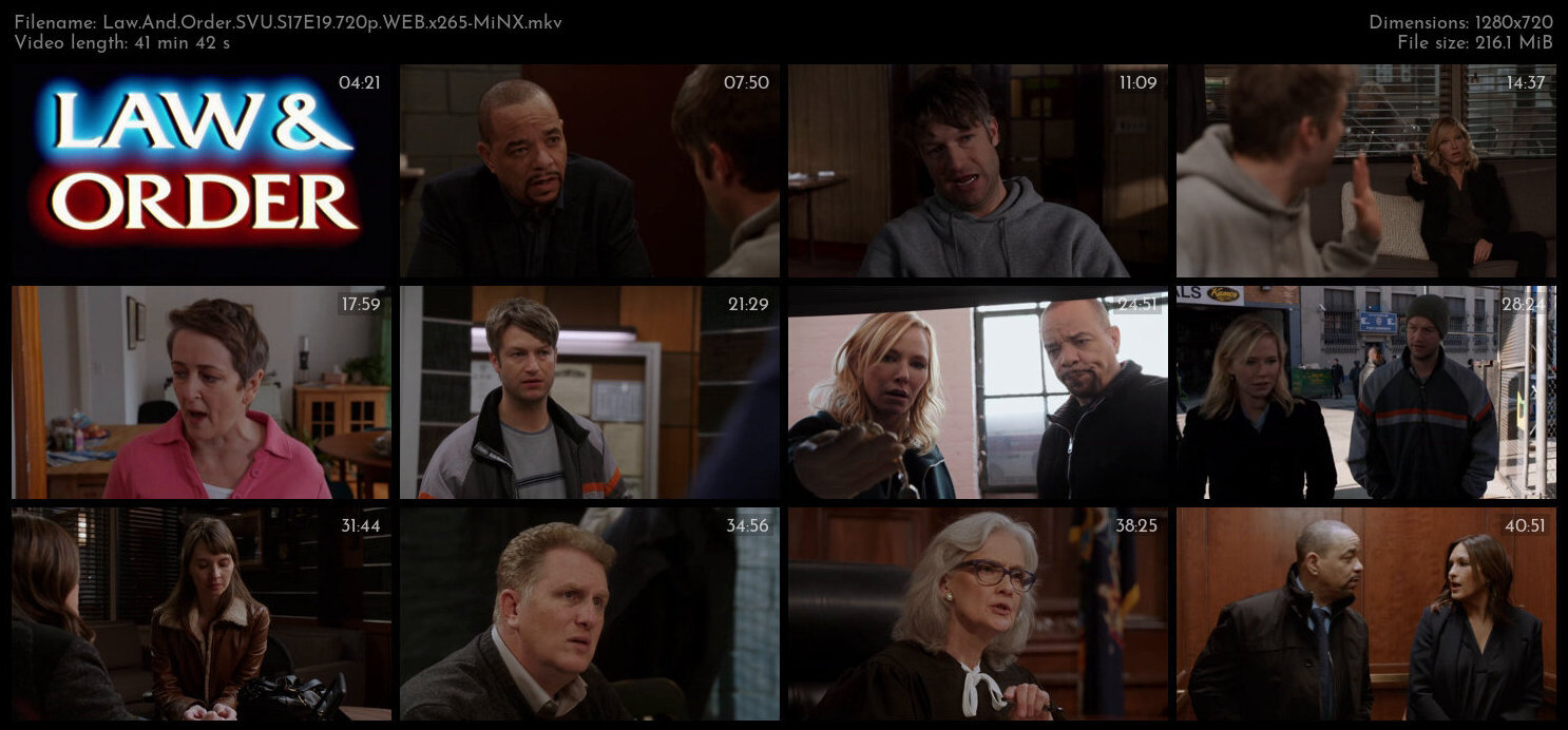 Law And Order SVU S17E19 720p WEB x265 MiNX TGx