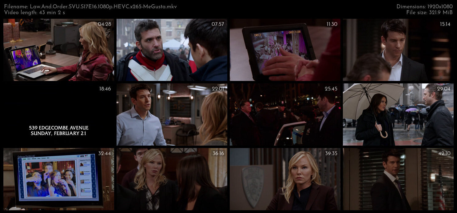 Law And Order SVU S17E16 1080p HEVC x265 MeGusta TGx